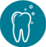 Icon of a sparkling tooth
