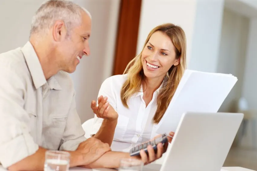 couple discussing dental financing options before a procedure