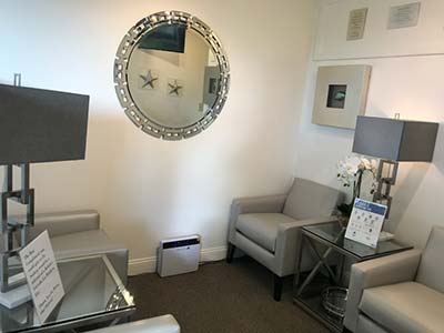 Sunnyvale Family and Cosmetic Dentistry waiting room