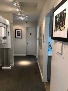 back hallway leading to the x-ray area at Sunnyvale Family and Cosmetic Dentistry
