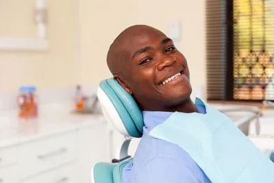 man smiling during smile makeover appointment at Sunnyvale Family and Cosmetic Dentistry